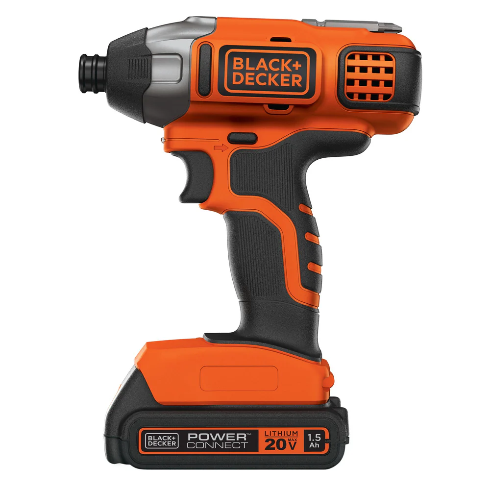 PARAFUSADEIRA IMPACTO 1/4 20V C/ 1 BATERIA E CARREGADOR 155NM BDCI20C BLACK DECKER